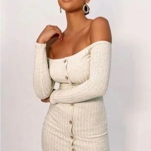 Fashion Nova Jacklyn off the shoulder mini dress